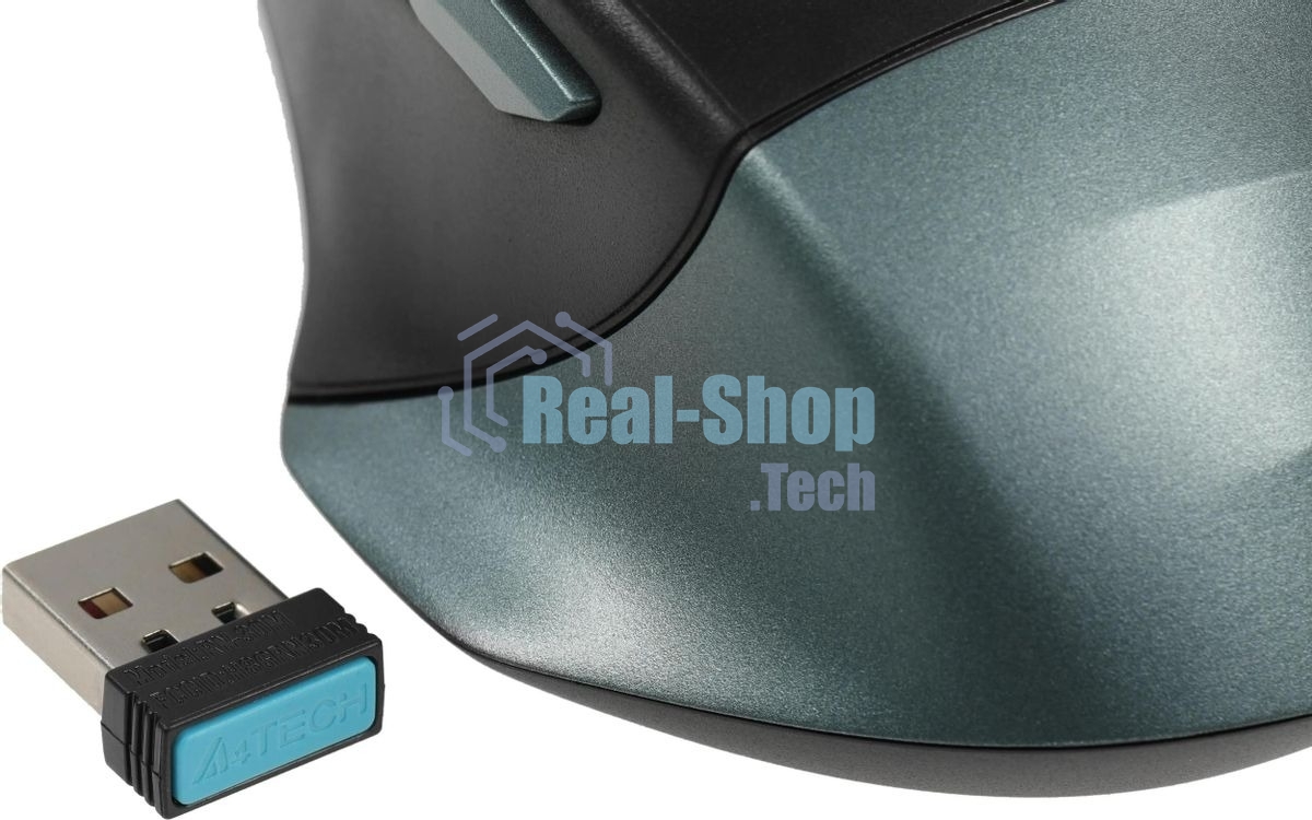 Мышь беспроводная A4Tech Fstyler FB35C зеленый/черный, 2000 dpi, радиоканал, Bluetooth, USB, кнопки - 6
