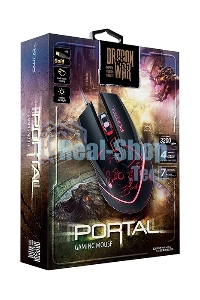 Мышь проводная Qumo Portal M39 черный, 3200 dpi, USB, кнопки - 6