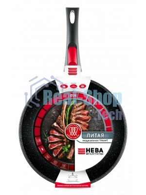 Сковорода НМП Литая L18026i, 26 см, серый