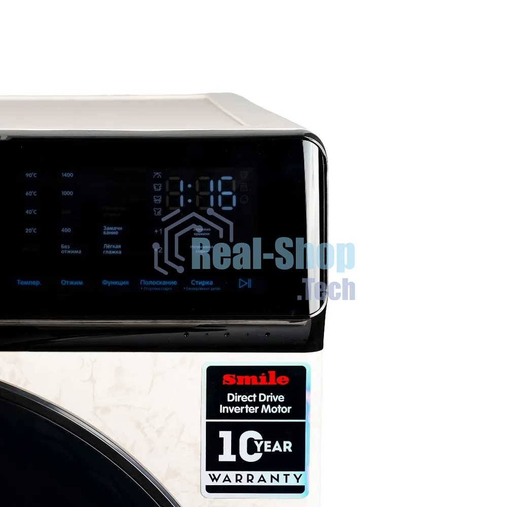 Стиральная машина Smile SWMSW10MB1400 бежевый, загрузка фронтальная 10 кг, 1400 об/мин, класс: А+