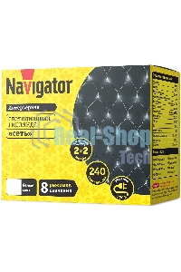 Гирлянда Navigator NGF-N01-240CW-12-2x2m-230-TR-IP20