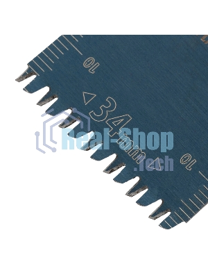 Насадка для МФИ Denzel режущая пазовая прямая, HCS, по дереву, ламинату, 34 х 2,5 мм, крупный зуб