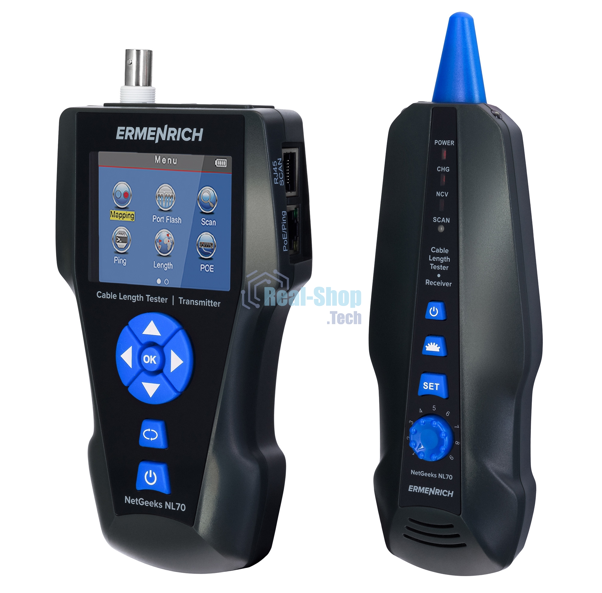 Измеритель длины кабеля ERMENRICH NetGeeks NL80 82554