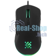 Мышь проводная Defender Arga GM-049 черный, 3600 dpi, USB, кнопки - 6
