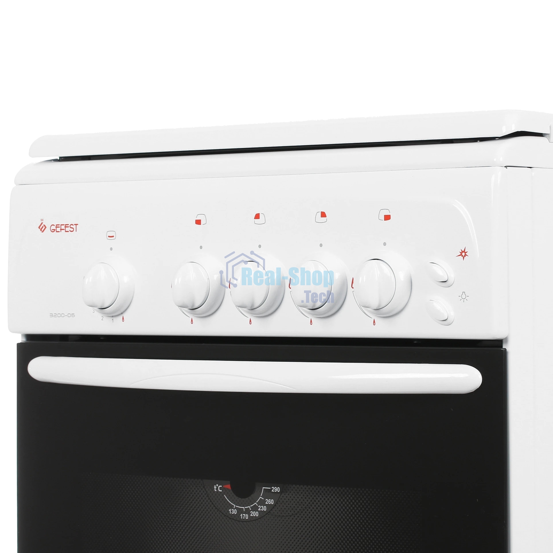 Плита газовая Gefest ПГ 3200-06 белый, конфорок 4 шт, духовка 42 л, 50 см x 85 см x 57 см