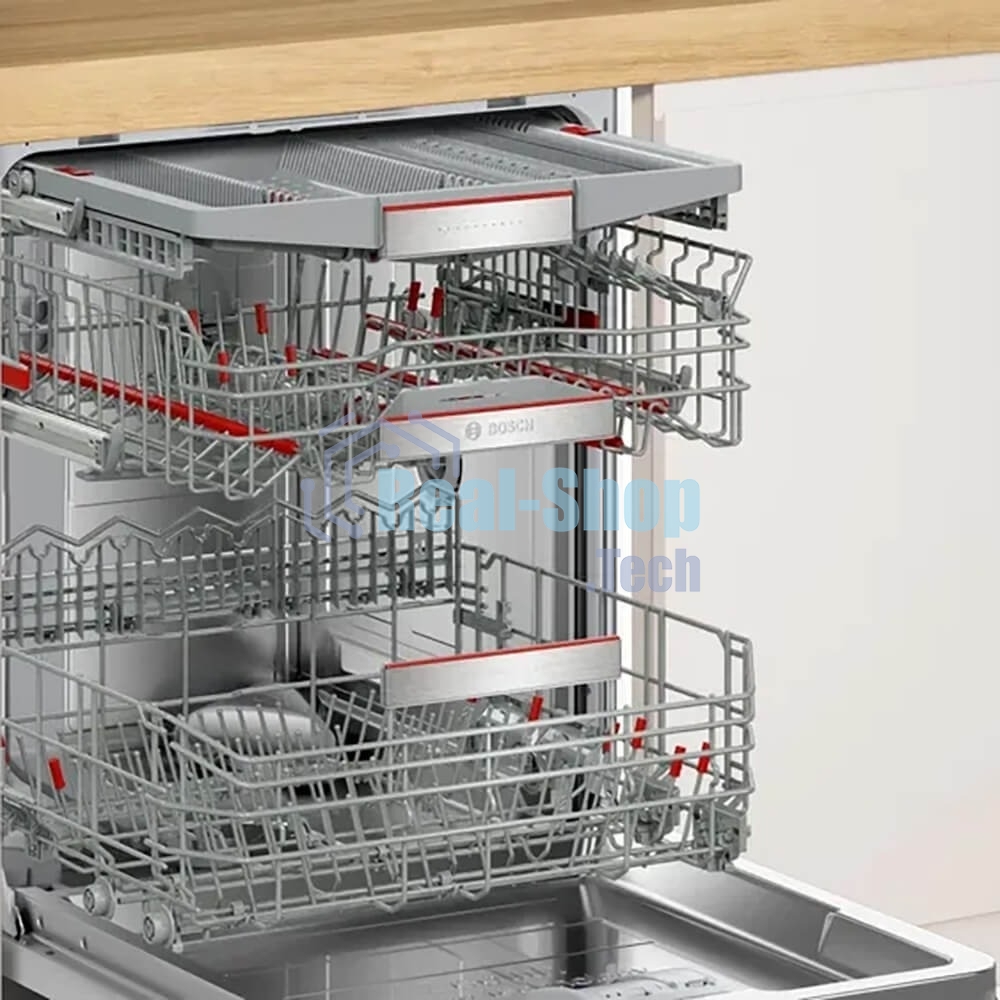 Встраиваемая посудомоечная машина Bosch SMD8TCX04E, нержавеющая сталь, 59.8 см, 14 компл., 42 дБ, класс A