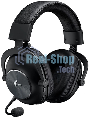 Гарнитура проводная с микрофоном Logitech Pro X LIGHTSPEED черный мониторные BT оголовье (981-000907)