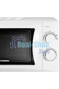 Микроволновая печь Starwind SMW3720 белый, 20 л, 700 Вт, переключатели - поворотный механизм