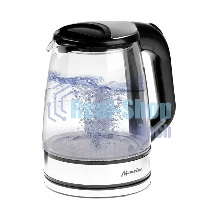 Чайник электрический Матрена MA-155 2,2л, стекло, черный (105230)
