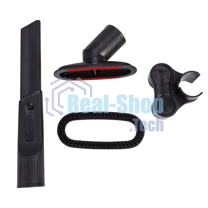 Пылесос Delta LUX DL-0846 черый/красный, 420/ 2400Вт, уборка сухая, пылесборник контейнер 2л