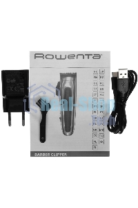 Машинка для стрижки Rowenta TN1551E0 серебристый/черный (насадок в компл:12шт)