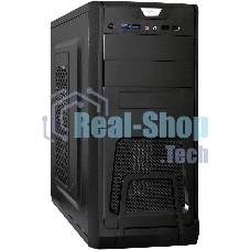 Компьютерный корпус Miditower ExeGate CP-603 Black, ATX, (CP400W, 80мм), 2хUSB+2хUSB 3.0, Audio