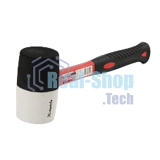 Киянка резиновая Matrix 11172, 680 г, черно-белая резина, фибергласовая рукоятка