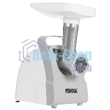 Мясорубка электрическая Renova MG170-R1WC белый, 1700 Вт, 2.0 кг/мин, реверс, защита от перегрузки, насадки - 4