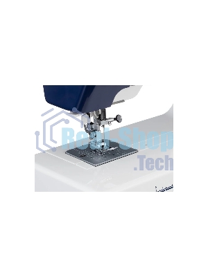 Швейная машина Janome SP903 белый/синий, электромеханическая, вертикальный качающийся, 25 операций, автоматическая петля