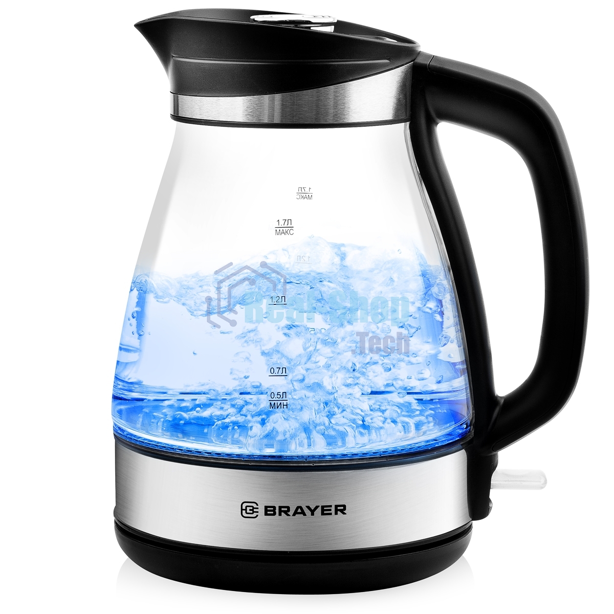 Чайник электрический BRAYER BR1048, 2200 Вт, 1,7 л