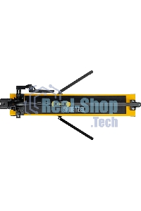 Плиткорез рельсовый Denzel 800х16мм, каретка на подш., стальная станина, усил. рукоятка-пенал