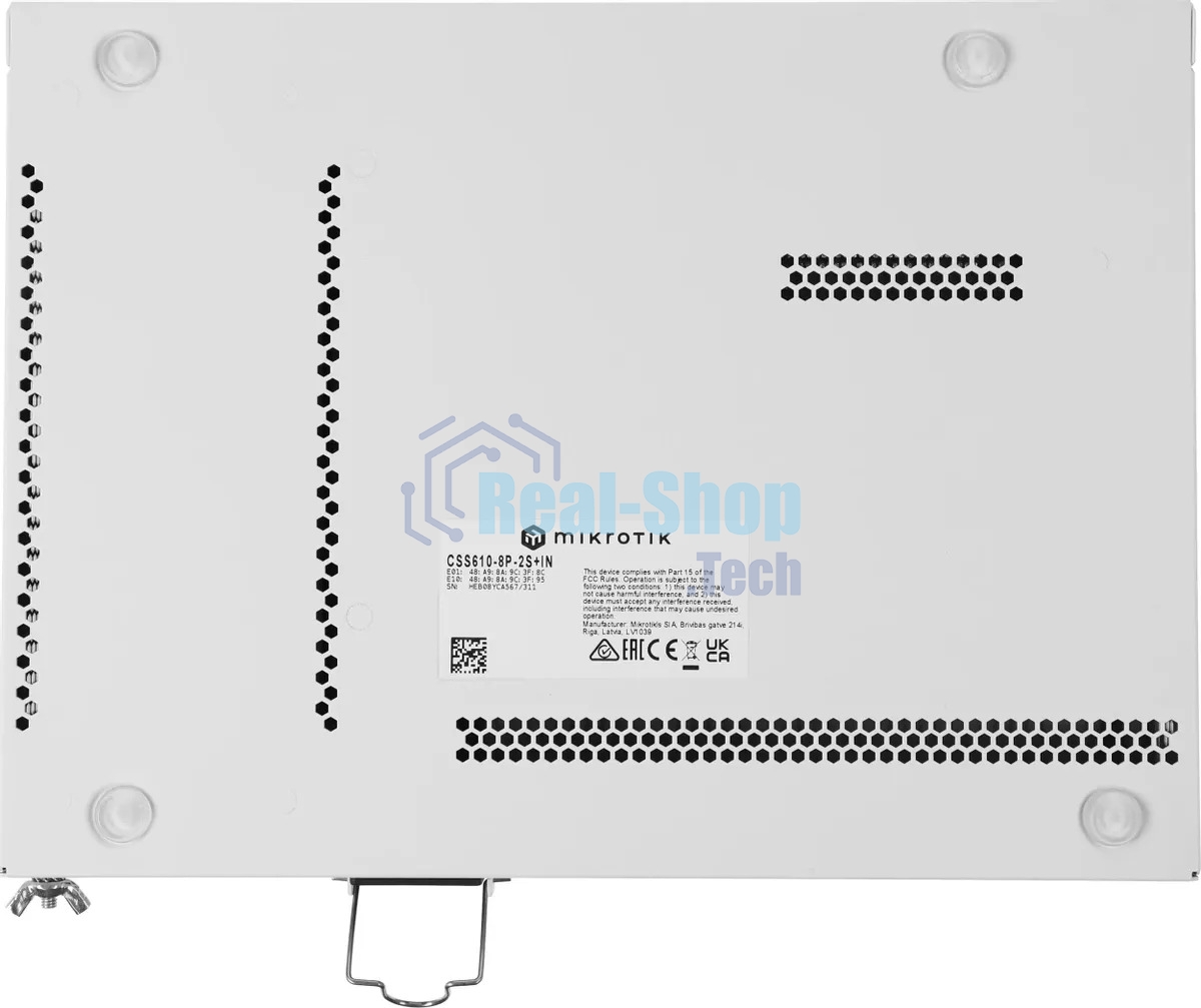 Коммутатор MikroTik CSS610-8P-2S+IN PoE-коммутатор, 8х 1G RJ45, 2х SFP+, раздача PoE 140 Вт, SwitchOS Lite