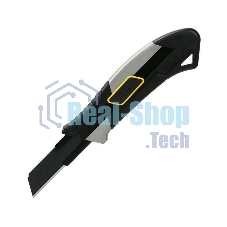 Технический нож Deli DL4256 18мм, корпус из алюминиевого сплава, прорезиненная рукоятка