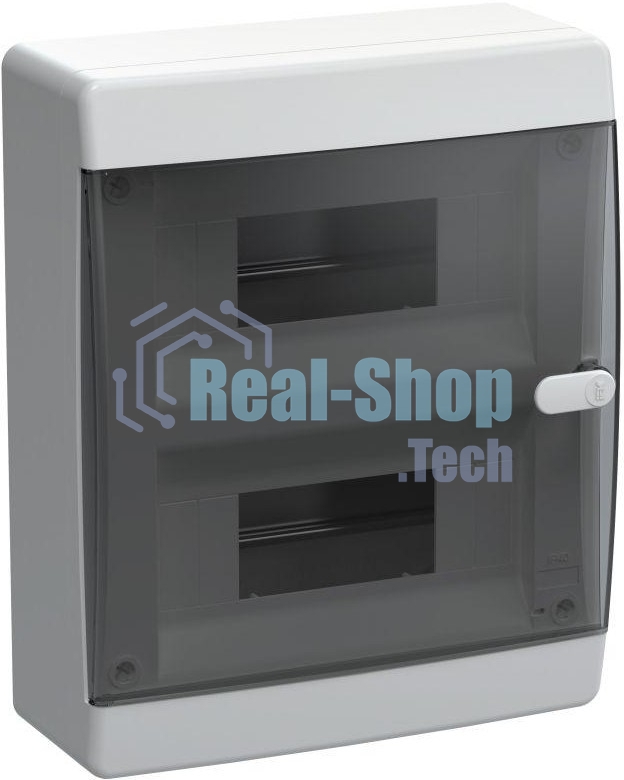 Корпус пластиковый IEK UNION Compact ЩРН-П-18 IP41 черная прозрачная дверь (UIC-KP12-N-18-41-K01)