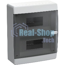 Корпус пластиковый IEK UNION Compact ЩРН-П-18 IP41 черная прозрачная дверь (UIC-KP12-N-18-41-K01)