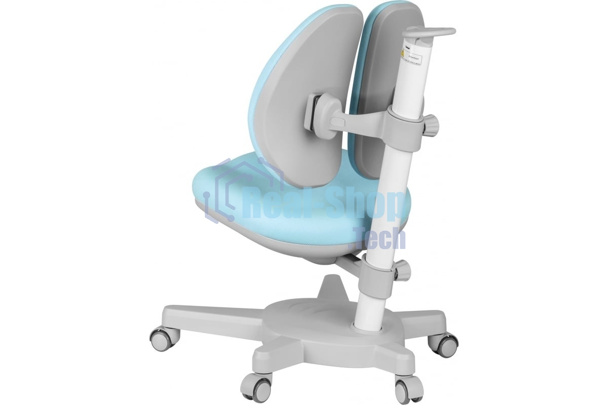 Кресло детское Cactus CS-CHR-3604BL голубой крестов. пластик серый