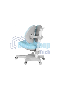 Кресло детское Cactus CS-CHR-3604BL голубой крестов. пластик серый