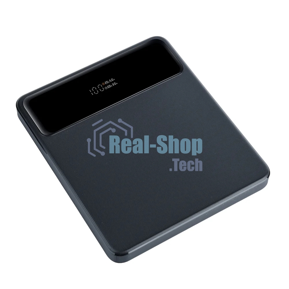 Портативный аккумулятор Perfeo Powerbank LAPTOP 105W 20000 mAh/LED дисплей/PD + QC 3.0/2 Type-C/2USB/Выход: 5A,max105W черный (PF_E1472)
