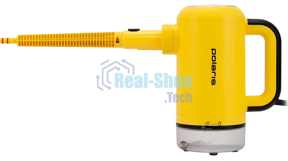 Пароочиститель Polaris PSC 1712С черно/желтый, 1700 ВТ, 360 мл