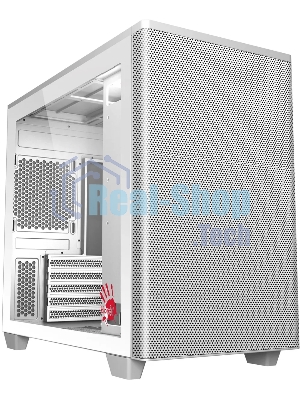 Компьютерный корпус Bloody BD-CC117F белый без БП mATX 5x120мм 1xUSB 2.0 1xUSB 3.0 audio bott PSU