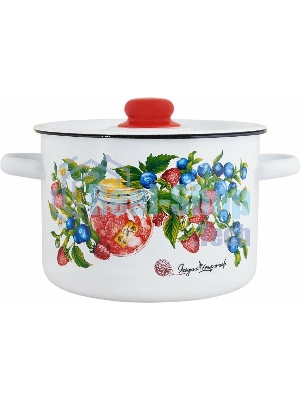 Кастрюля Appetite 1с15с/1 Конфитюр с крышкой, эмалированная сталь 1,5 л