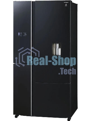 Холодильник Sharp SJWX99ABK серый, трехкамерный морозилка снизу 423/179л