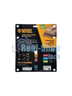 Пильный диск по дереву Denzel ф250 х 32 мм, 60 зубьев