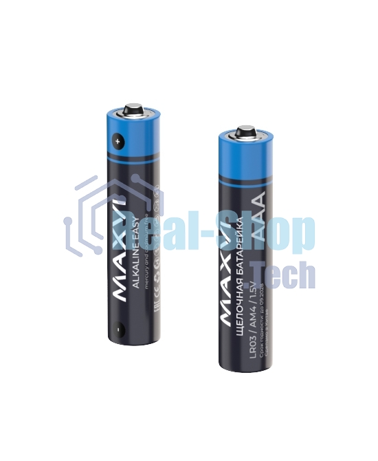 Щелочная батарейка Maxvi AAA (LR03) 4 шт. блистер, alkaline