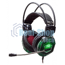 Наушники с микрофоном Oklick HS-L500G черный 2.2м мониторы оголовье