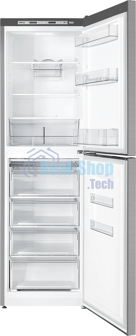 Холодильник Atlant 6623-149 нержавеющая сталь двухкамерный 182/159л морозилка снизу, капельная система