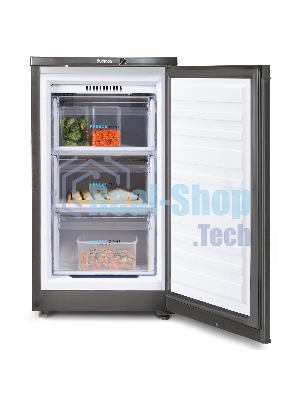 Морозильная камера Бирюса W412 графит, 80л, 3 ящика