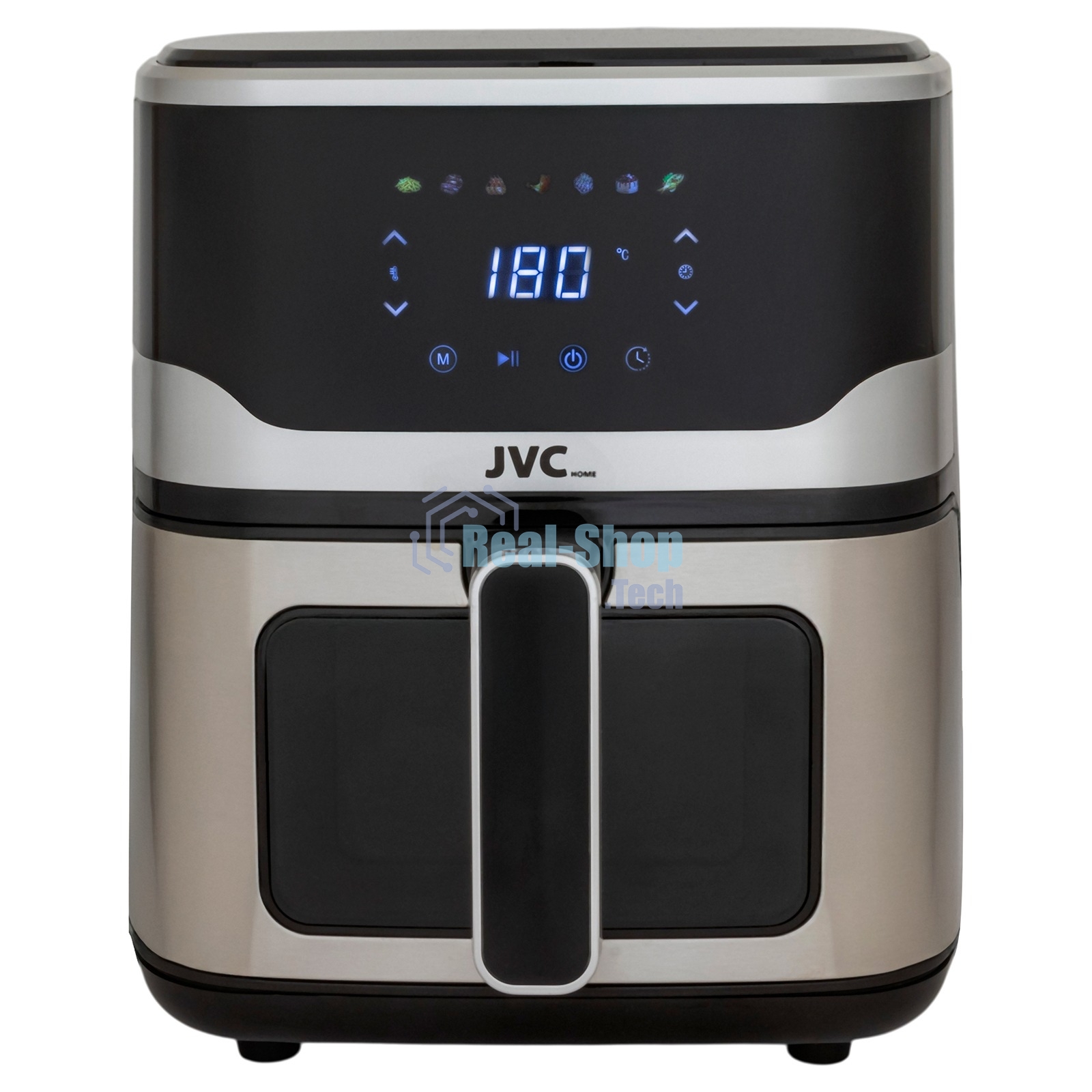 Аэрогриль JVC JK-MB054 черный, 1800 Вт, 6 л, сенсор, 7 программ
