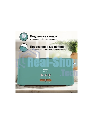 Тостер Tesler TT-140, зеленый, 980 Вт, 1 слот