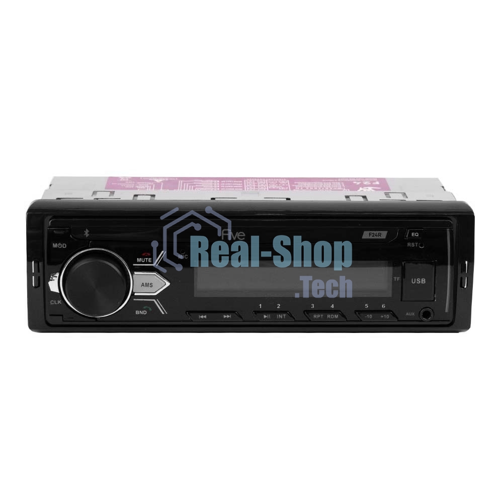 Автомагнитола FIVE F-24R, 1 DIN, Bluetooth, USB Type-A, AUX