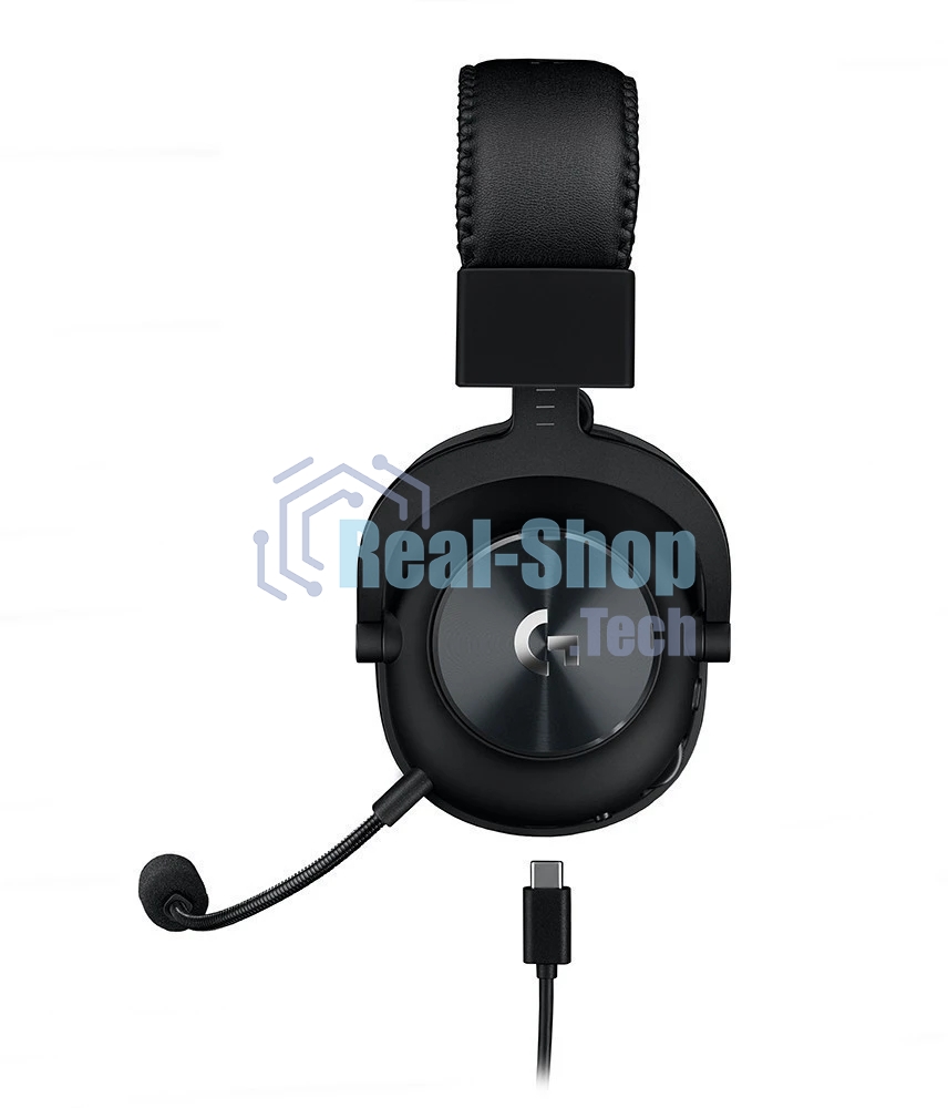 Гарнитура проводная с микрофоном Logitech Pro X LIGHTSPEED черный мониторные BT оголовье (981-000907)