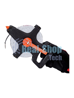 Рулетка геодезическая Sparta, 50 м х 12,5 мм, лента ПВХ, открытый корпус