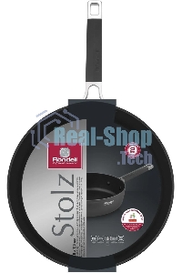 Сотейник Rondell Stolz RDA-1770, 28 см, без крышки, серый