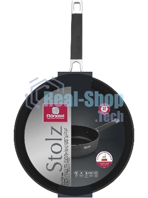Сотейник Rondell Stolz RDA-1770, 28 см, без крышки, серый