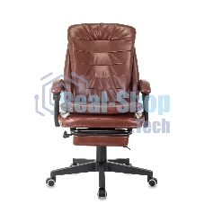 Кресло Бюрократ T-9950MSG-F/BROWN-PU коричневый, экокожа