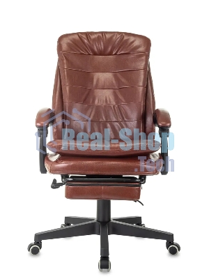 Кресло Бюрократ T-9950MSG-F/BROWN-PU коричневый, экокожа