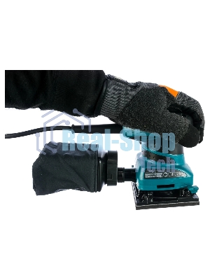 Шлифовальные машины Makita BO4555 ВШМ, 200Вт,114х102мм,14000об\м,ампл-1.5мм,1.1кг,кор,п\сборник,зажим\липучка