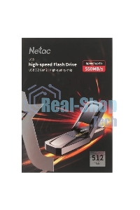 Флешка USB Netac US5 NT03US5C-512G-32TA 512Gb USB 3.2+TypeC Solid State Flash, up to 550MB/500Mb/s