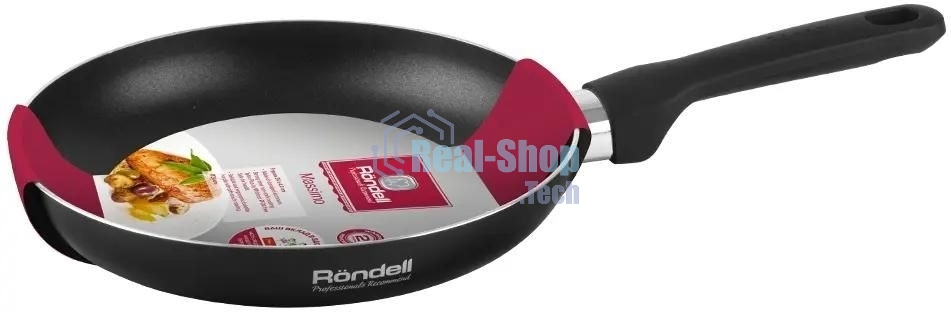 Сковорода Rondell Massimo RDA-1402, 24 см, без крышки, черный