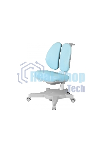 Кресло детское Cactus CS-CHR-3604BL голубой крестов. пластик серый